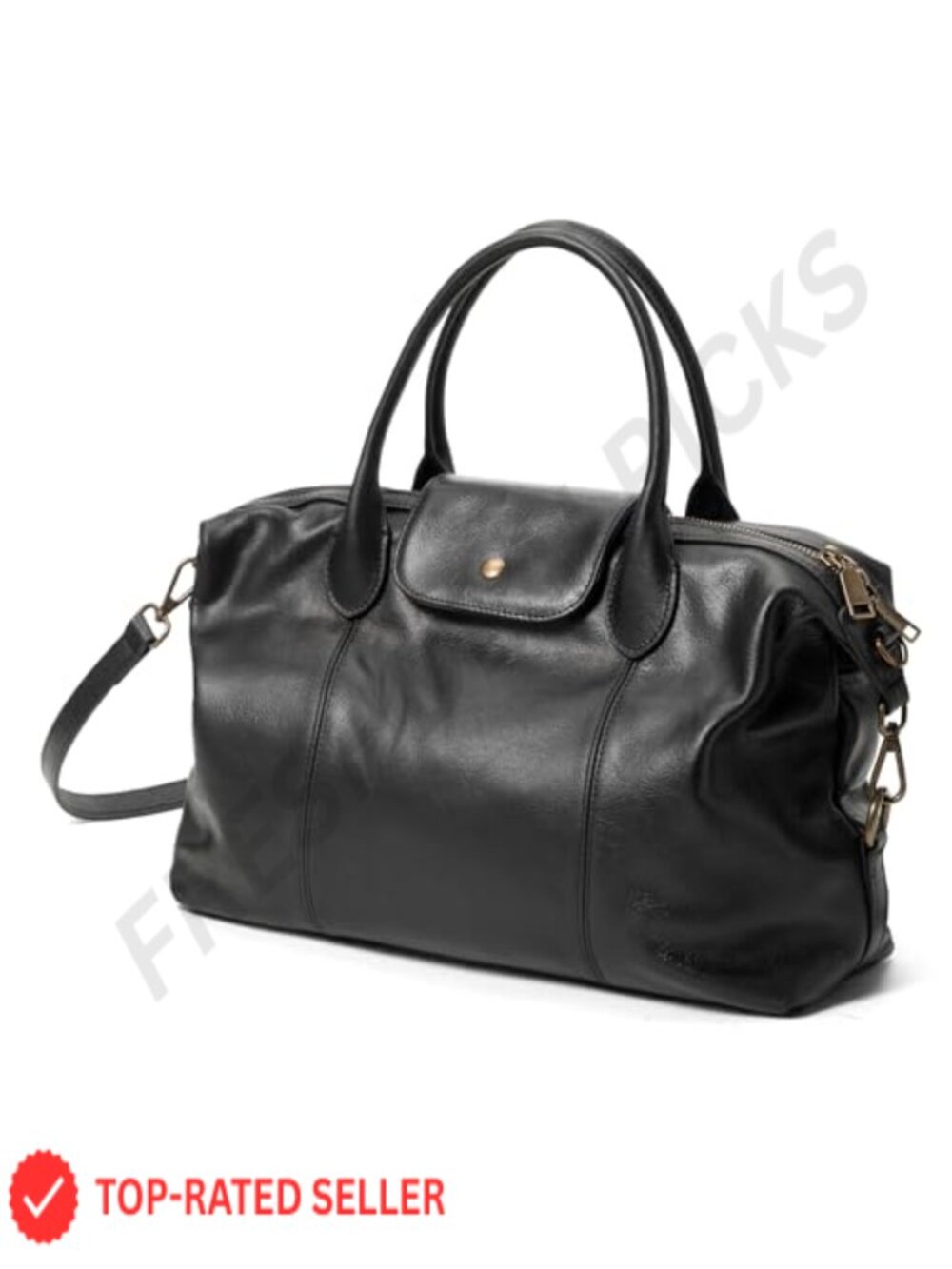Vintage Genuine Leather Satchel Tote Bag for Women, Top Handle Handbags, Large